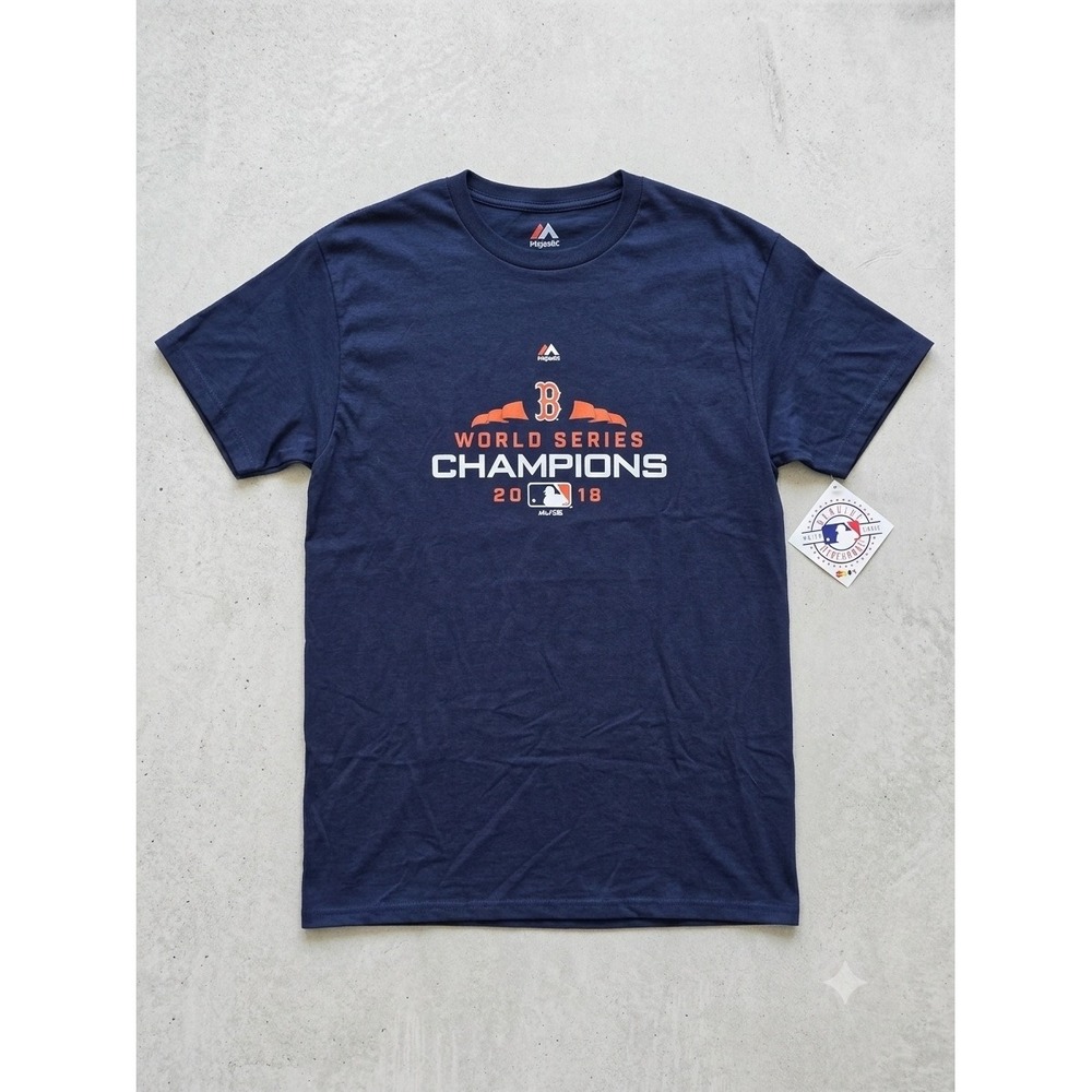 NWT Boston Red Sox 2018 World Series Champions T-Shirt - Navy Blue (Size XLT)